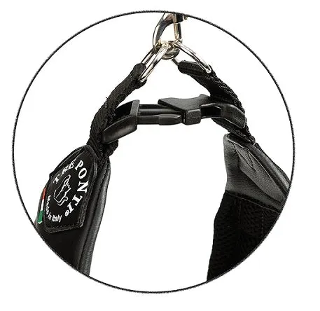 Easy Fit Black Harness with Adjustable Girth