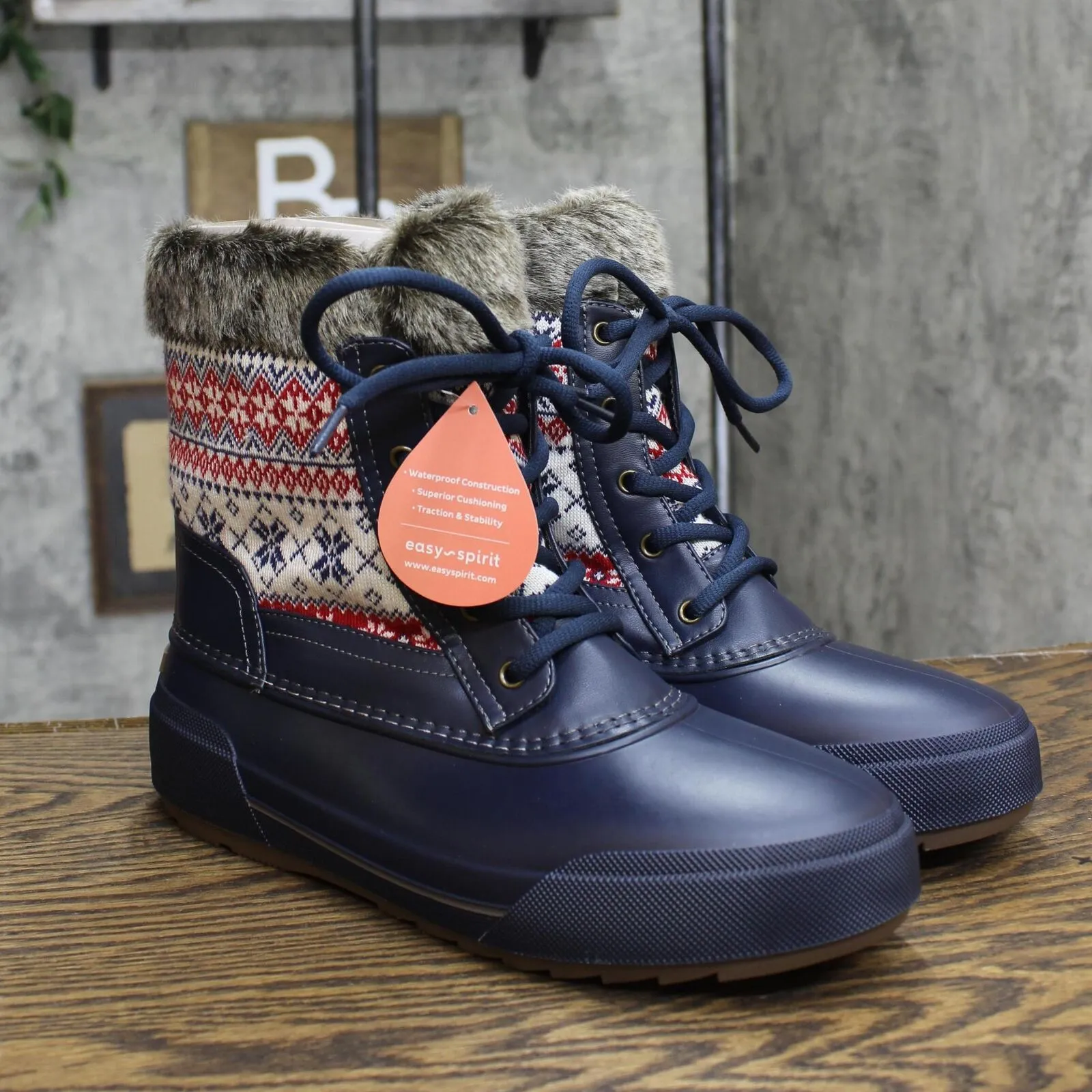 Easy Spirit Women's Icequeen Snow Boot SEICEQUEEN Navy Blue 11M