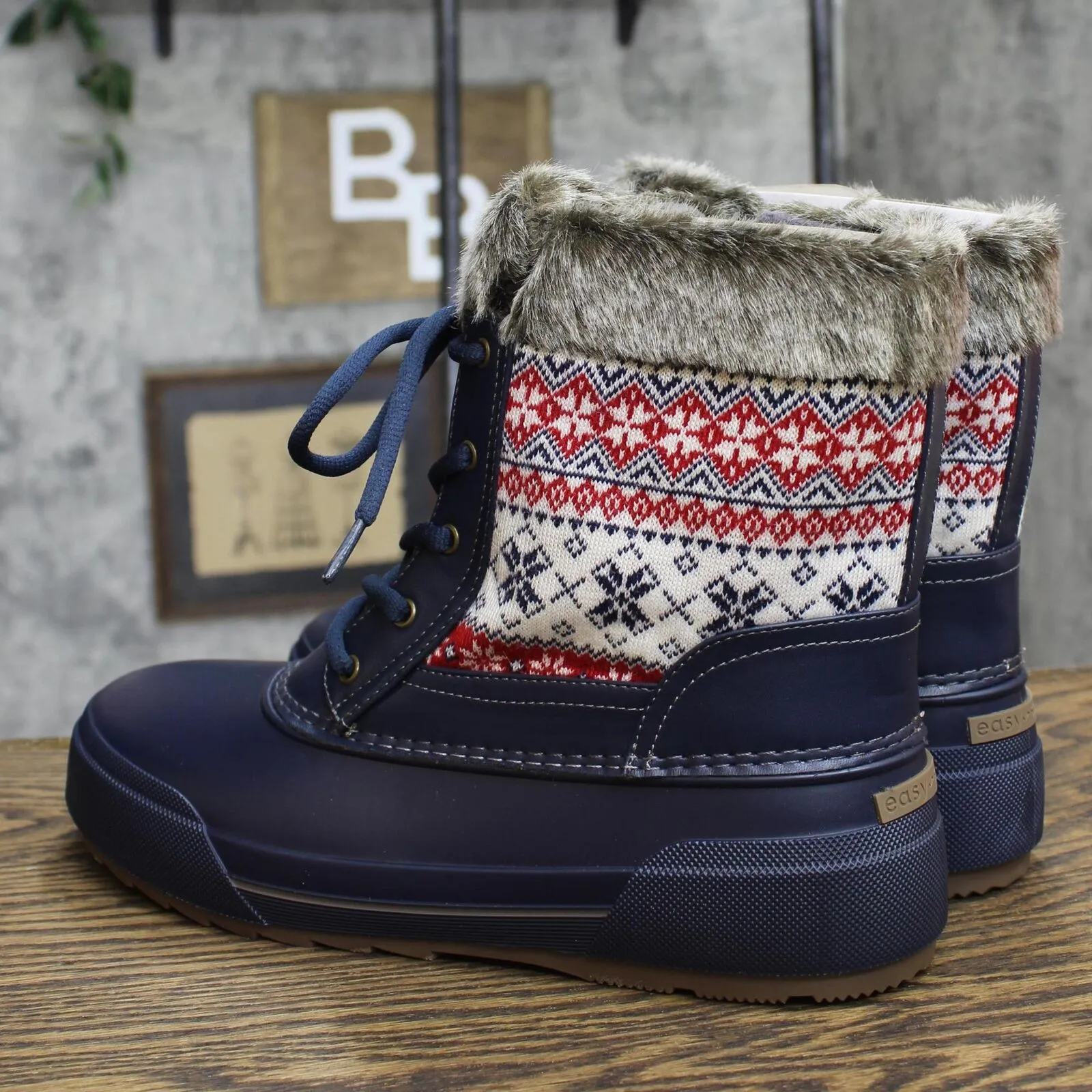 Easy Spirit Women's Icequeen Snow Boot SEICEQUEEN Navy Blue 11M