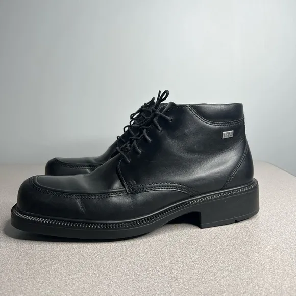 Ecco Men Boot Gore Tex Size 13 M EUR 47 Black Chukka Ankle