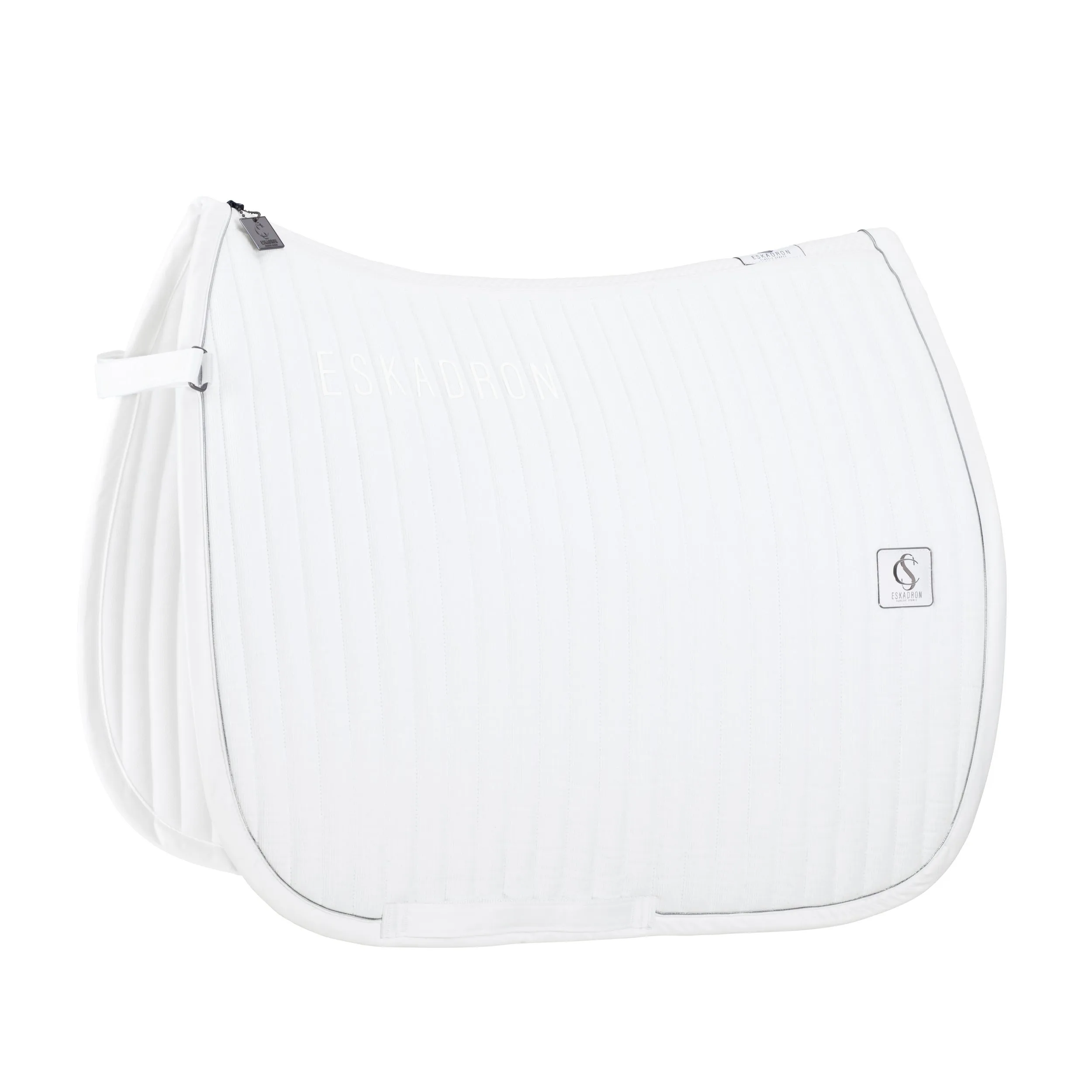Eskadron White cord emblem saddlepad