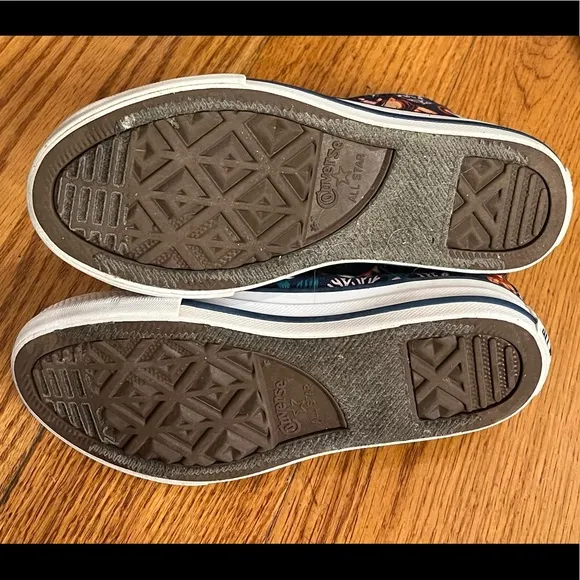 EUC Converse All Star Mermaid High Top, Blue