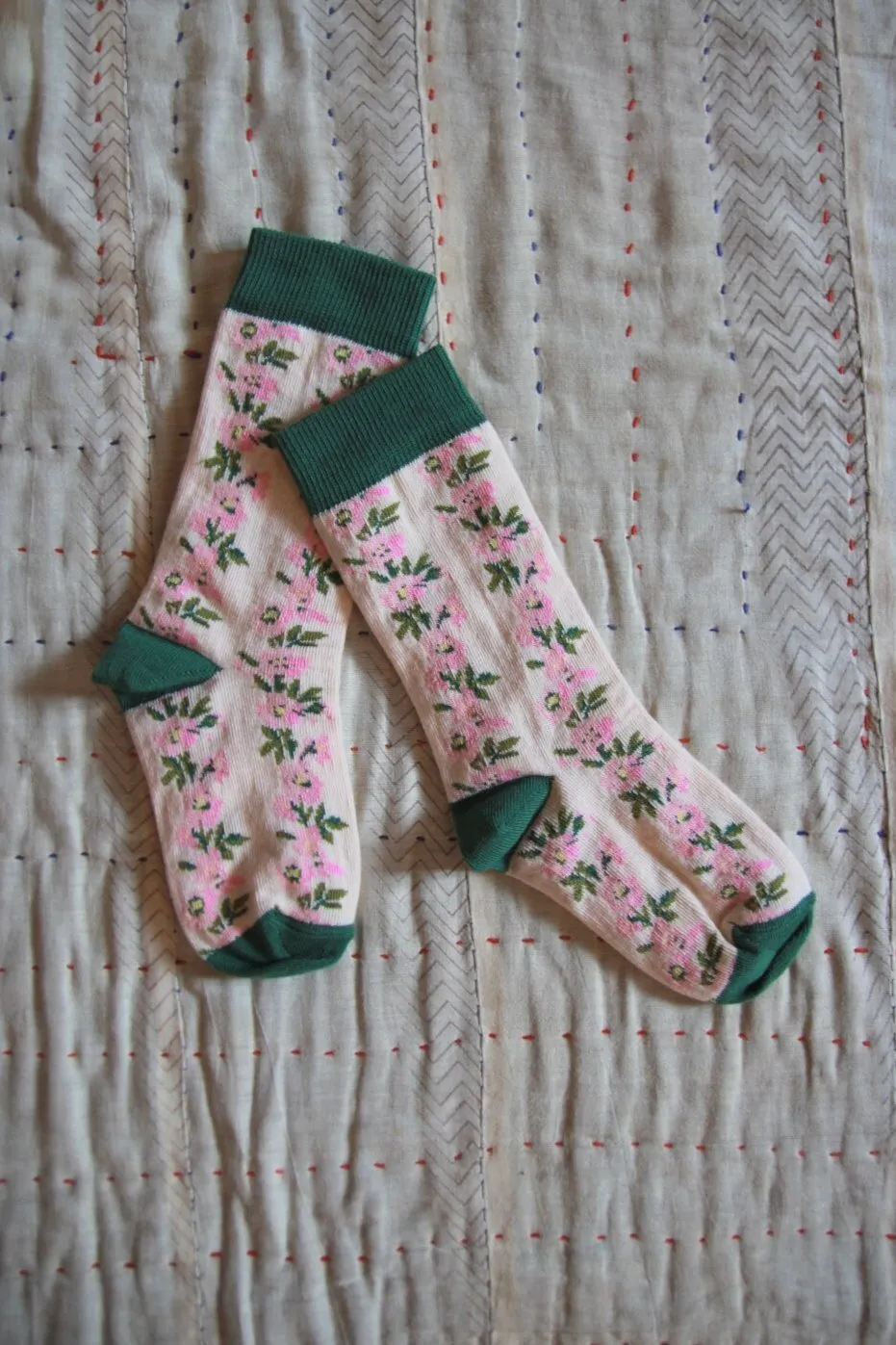 Farandole Flowers Socks by Bonjour