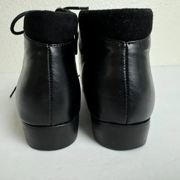 Felix Lace Up Vegan Booties Black Chelsea Crew Size EU 38