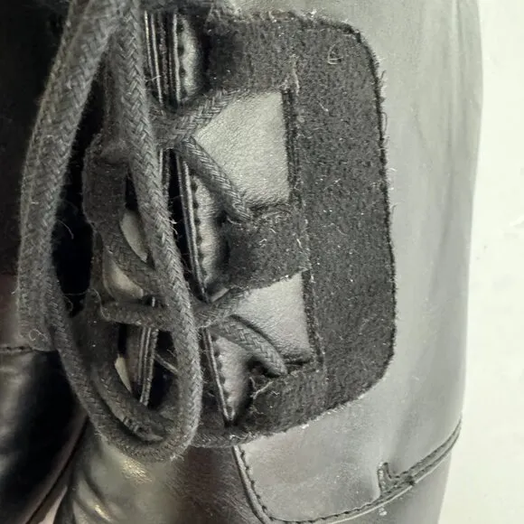 Felix Lace Up Vegan Booties Black Chelsea Crew Size EU 38