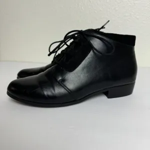 Felix Lace Up Vegan Booties Black Chelsea Crew Size EU 38