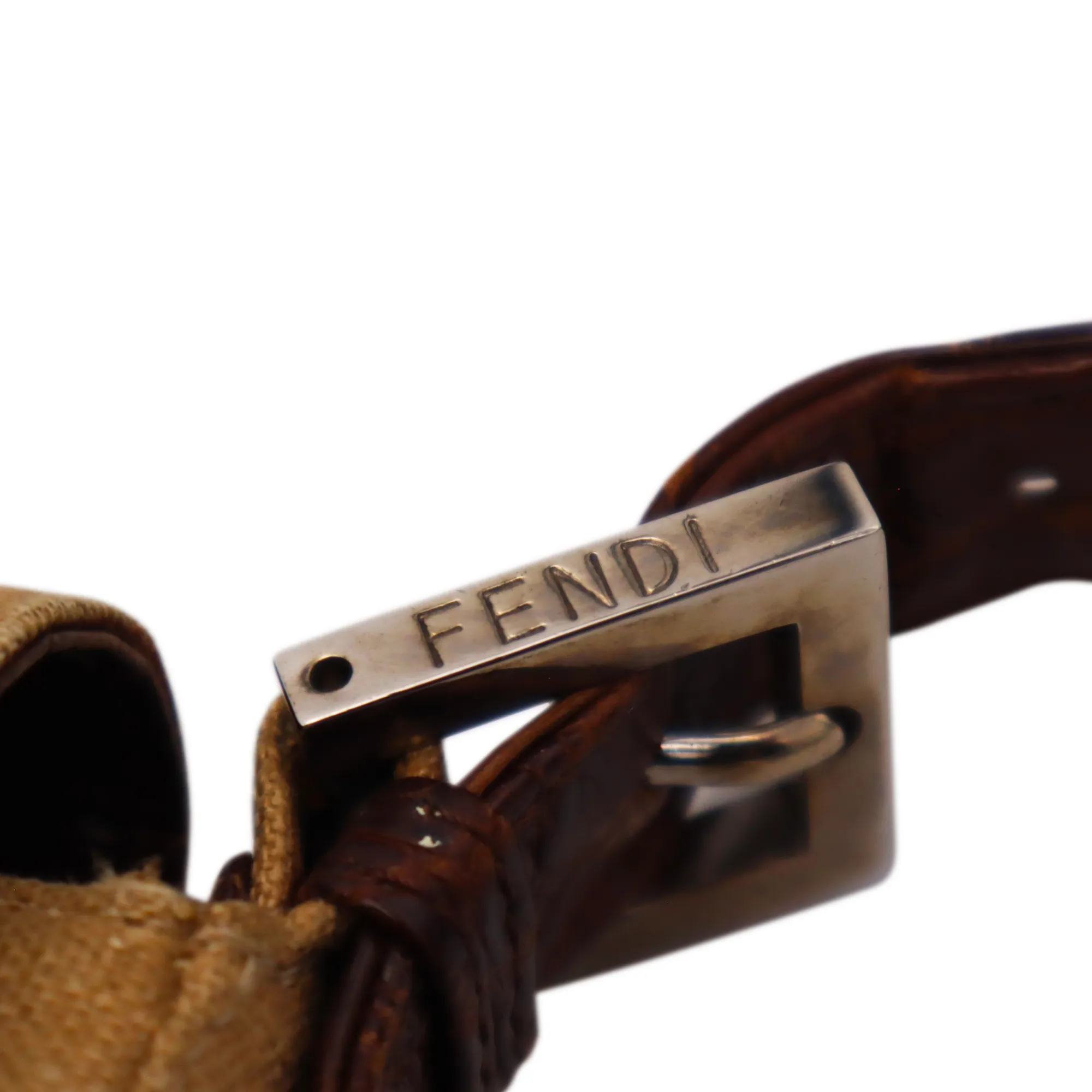 Fendi Canvas Mamma Bucket Shoulder Bag