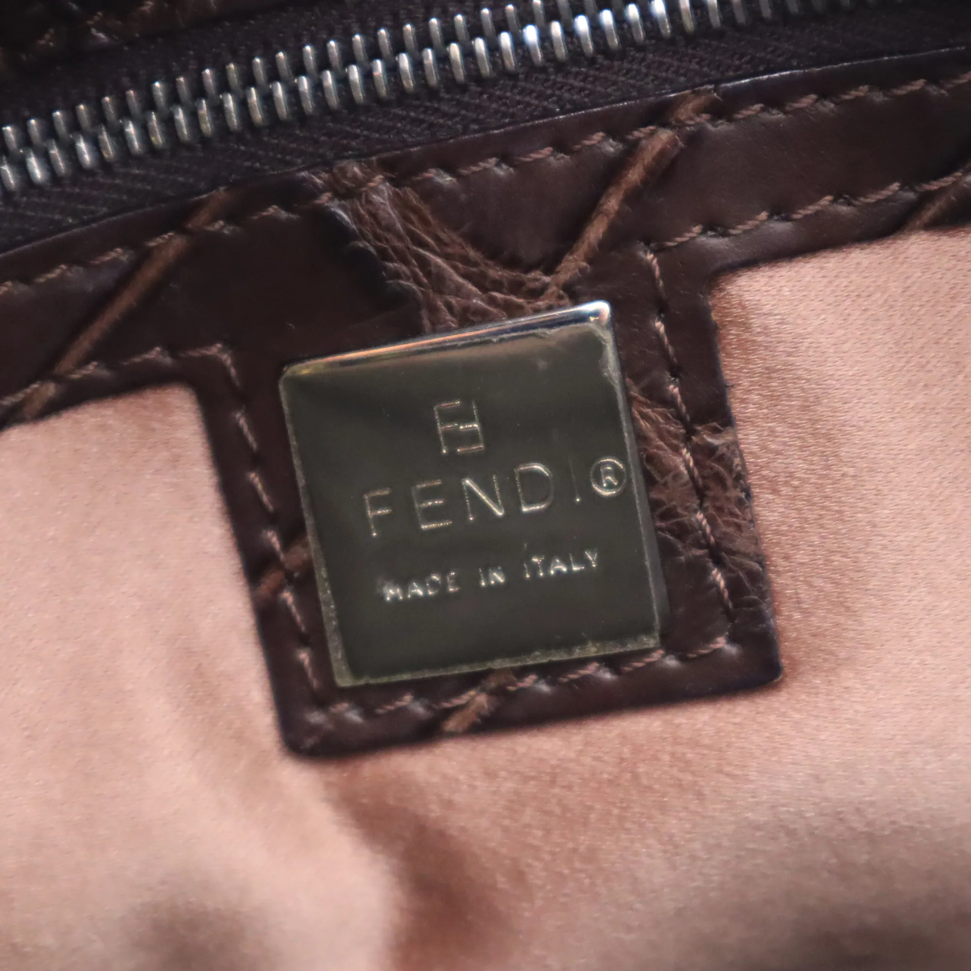 Fendi Canvas Mamma Bucket Shoulder Bag