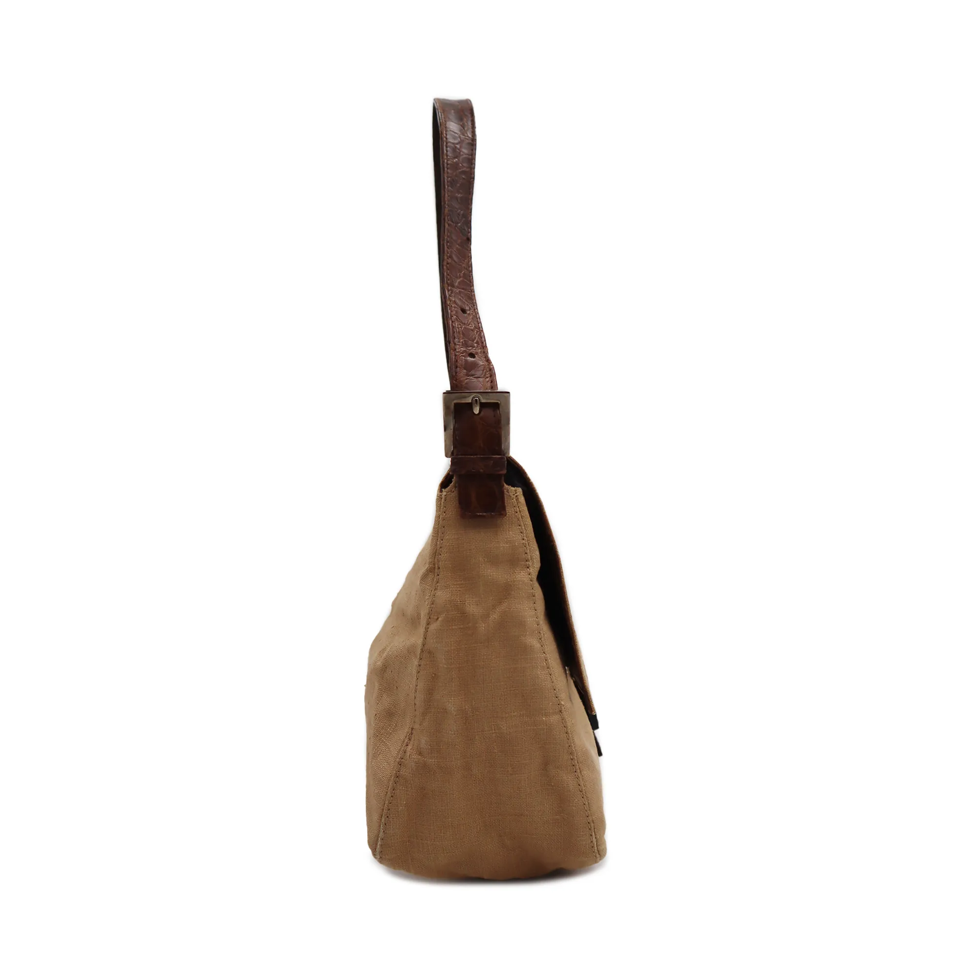 Fendi Canvas Mamma Bucket Shoulder Bag