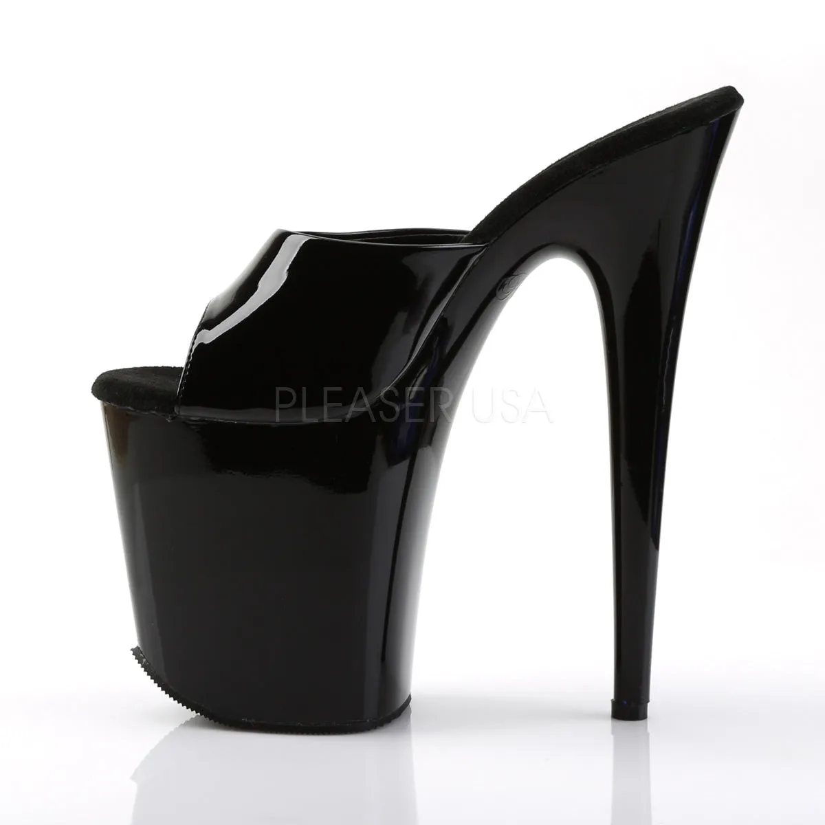FLAMINGO-801  Black Patent/Black