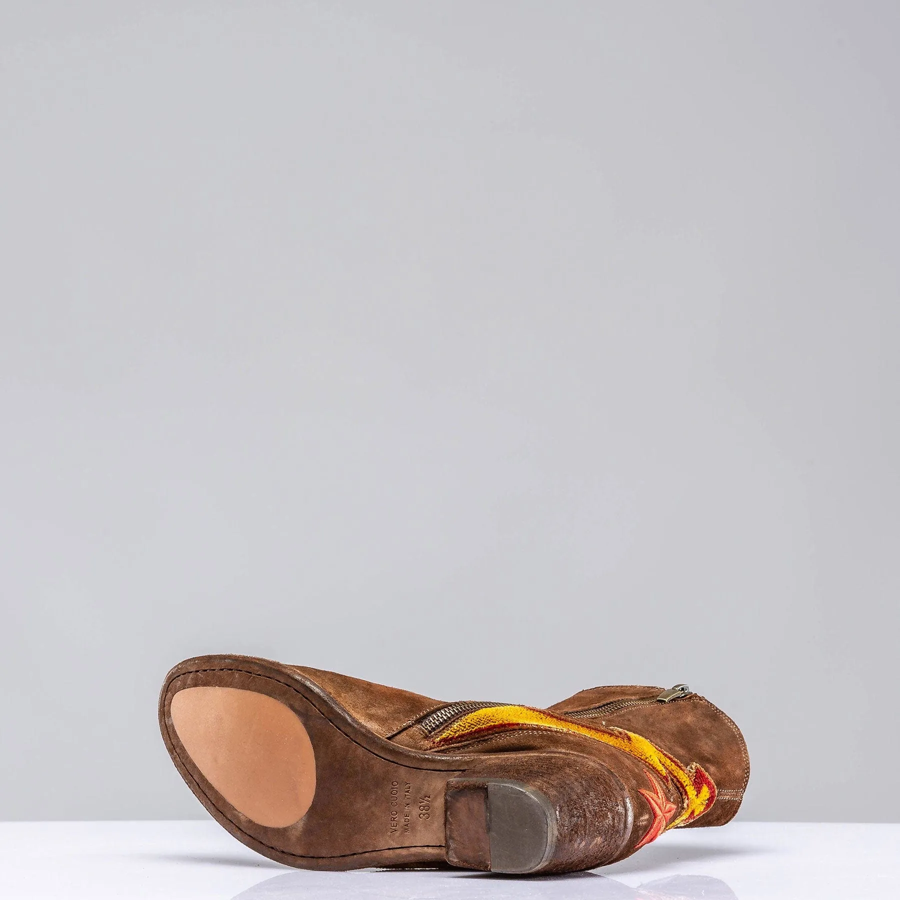 Flash Short Suede Boot In Tobacco