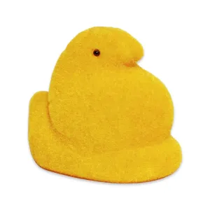 Flocked Yellow Peep 6"