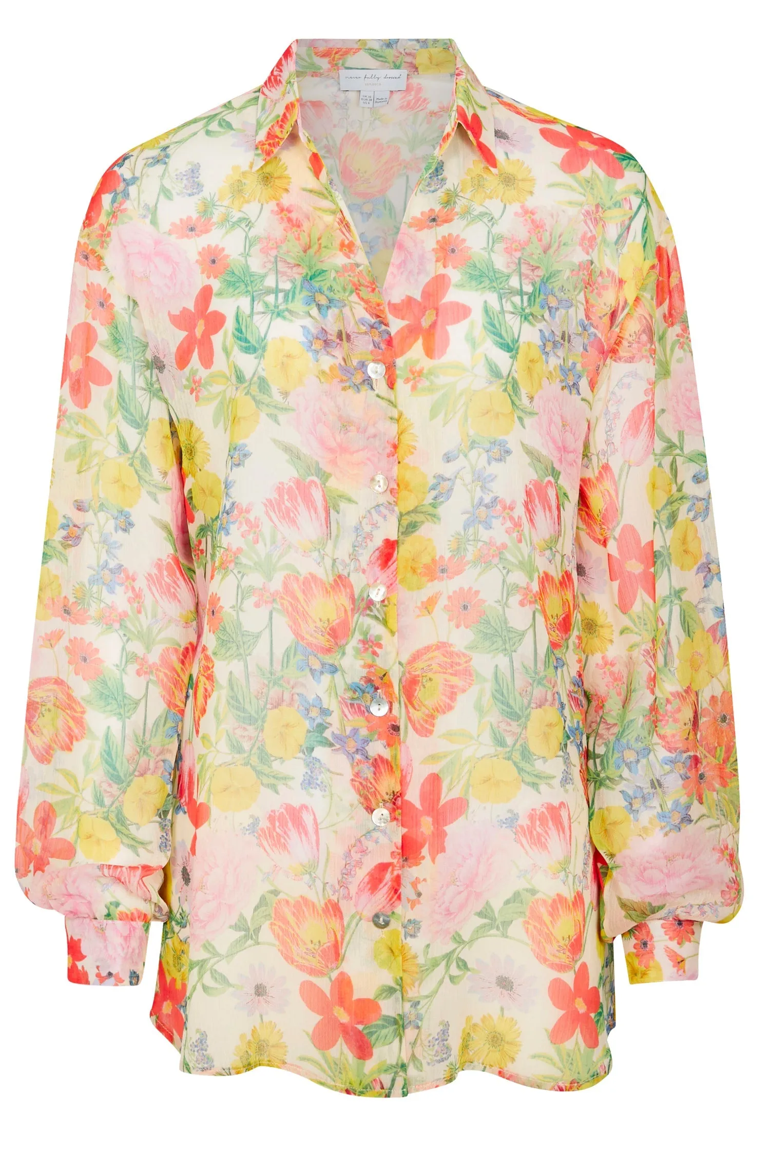 Floral Garden Oversized Shirt
