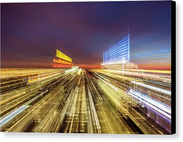 Flying Over New York  - Canvas Print