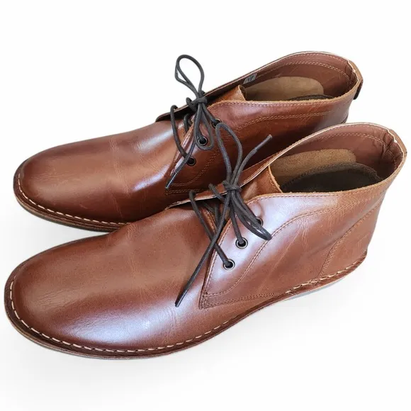 Franco Fortini Mens Size 12 Austin Lace Up Leather Chukka Boot Shoes Ankle NEW
