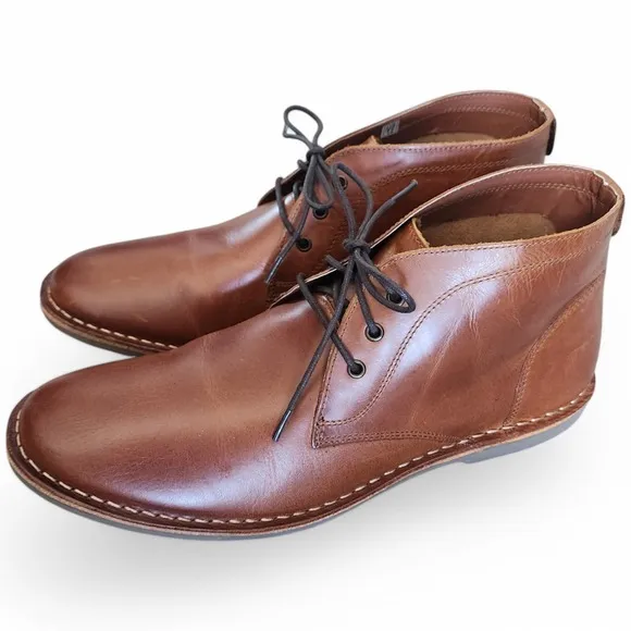 Franco Fortini Mens Size 12 Austin Lace Up Leather Chukka Boot Shoes Ankle NEW