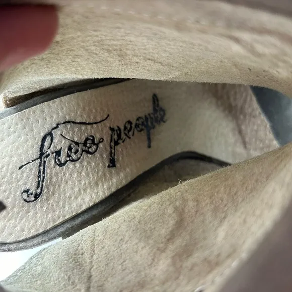 Free People Golden Road Peep Toe Leather Booties ankle Boots 39