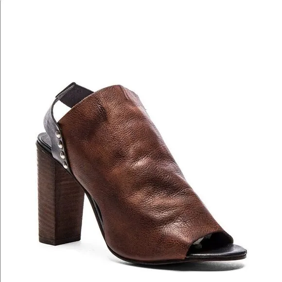 Free People Picture This Peep Toe Heel