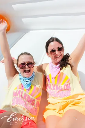 Gamma Phi Beta Walking On Sunshine Bid Day Tank