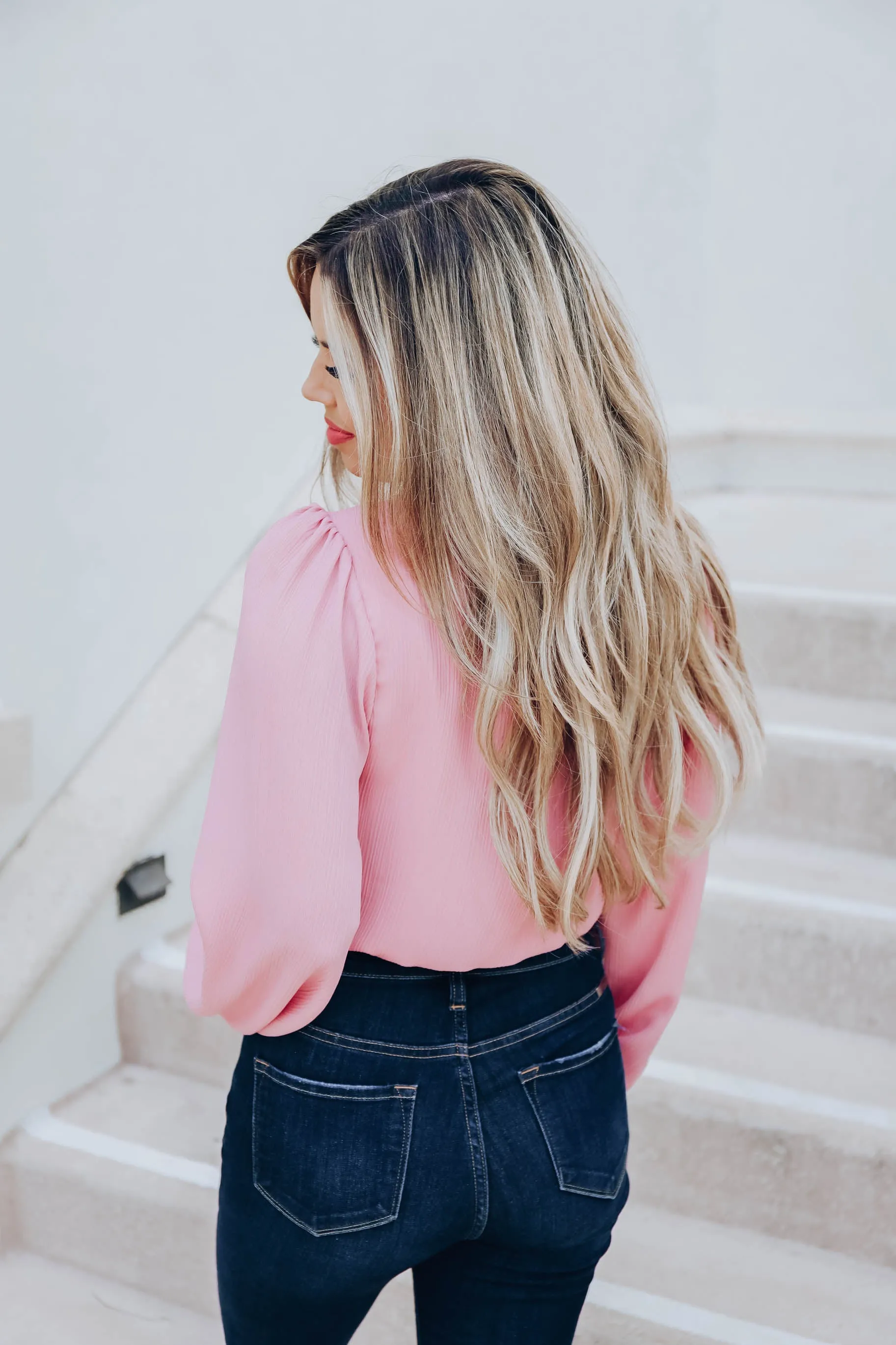 Giada Wrap Chiffon Bodysuit - Mauve