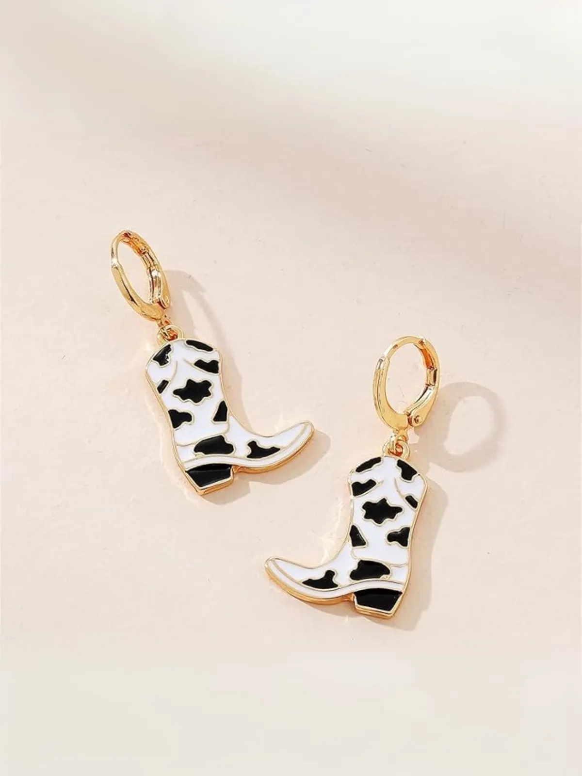 Girls Cowboy Boot Charm Earrings
