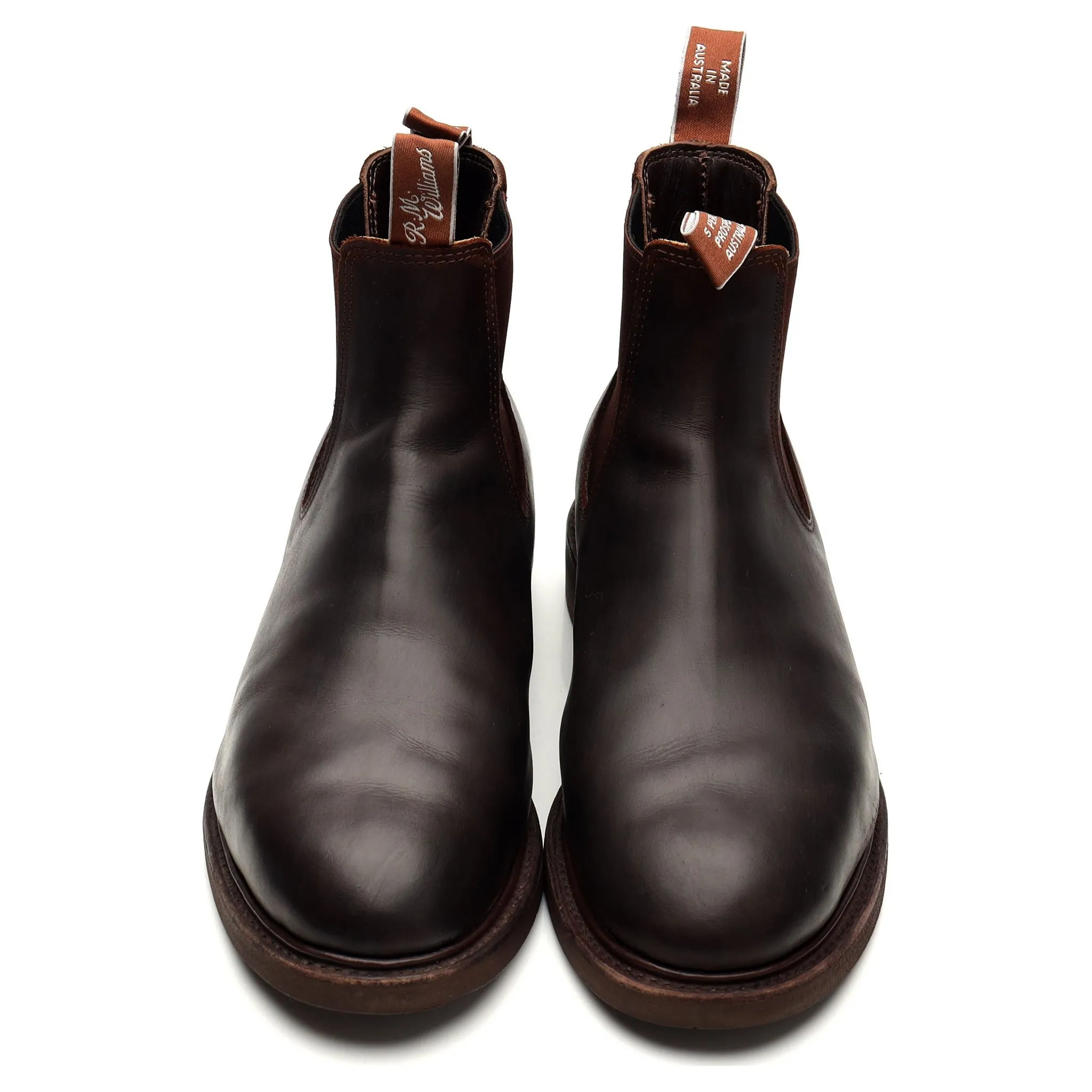 'Goodwood' Dark Brown Leather Chelsea Boot UK 12 G