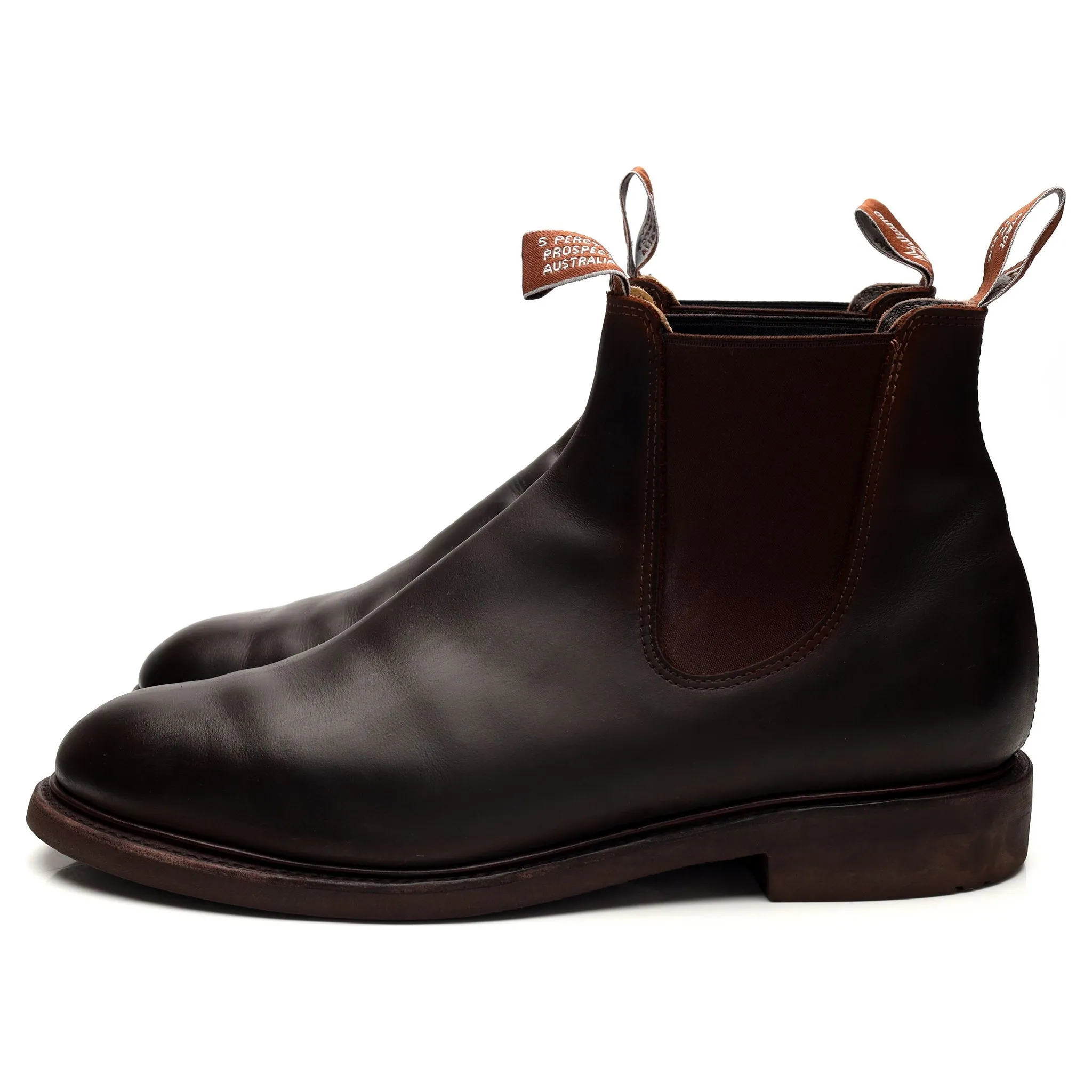 'Goodwood' Dark Brown Leather Chelsea Boot UK 12 G