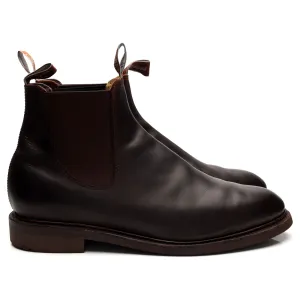 'Goodwood' Dark Brown Leather Chelsea Boot UK 12 G