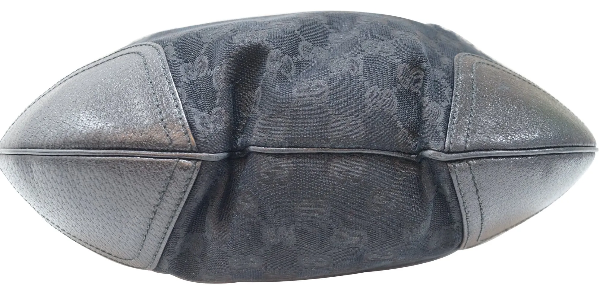 GUCCI Black GG Canvas Princy Hobo Bag