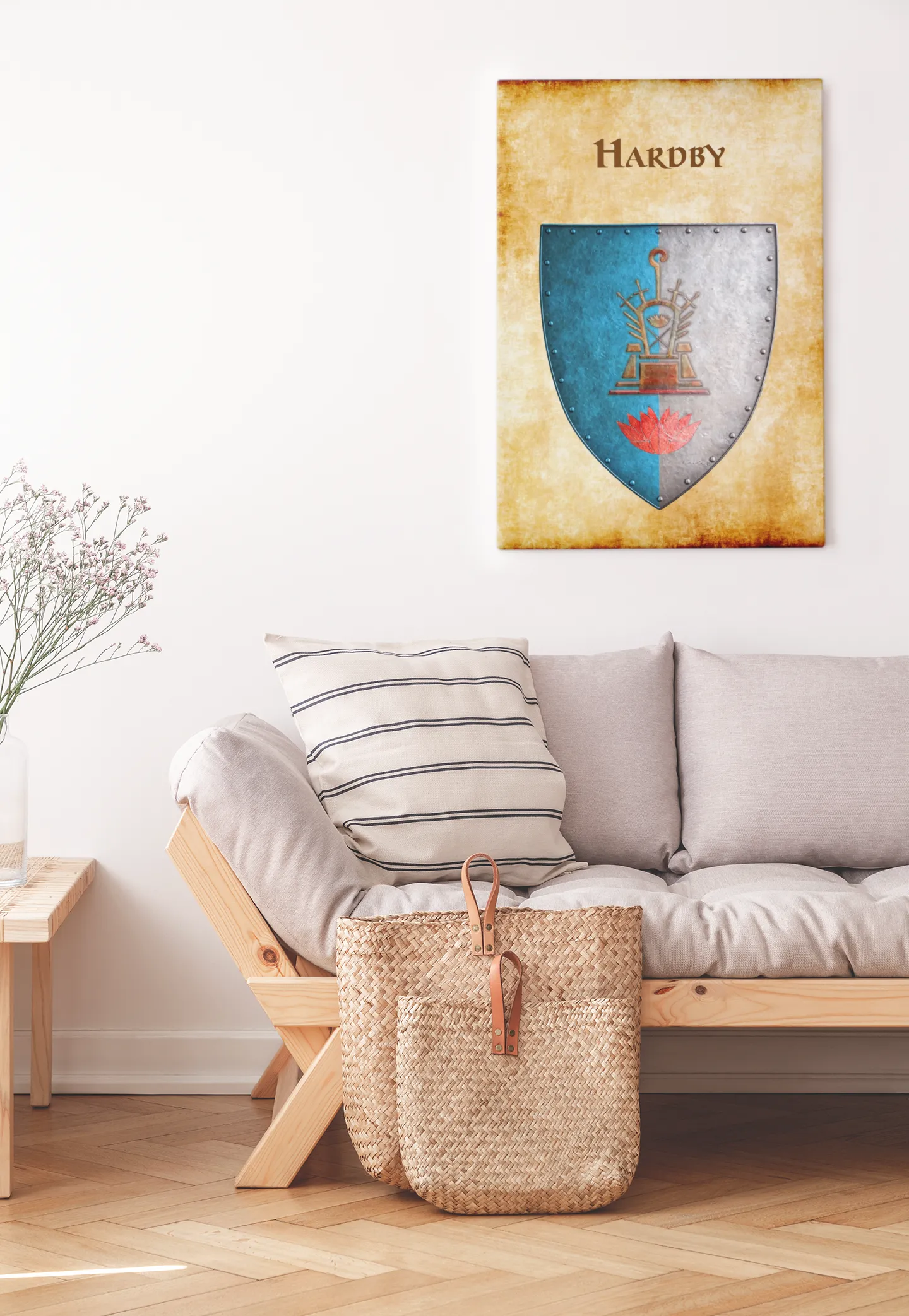 Hardby Heraldry of Greyhawk Anna Meyer Cartography Canvas Art Print