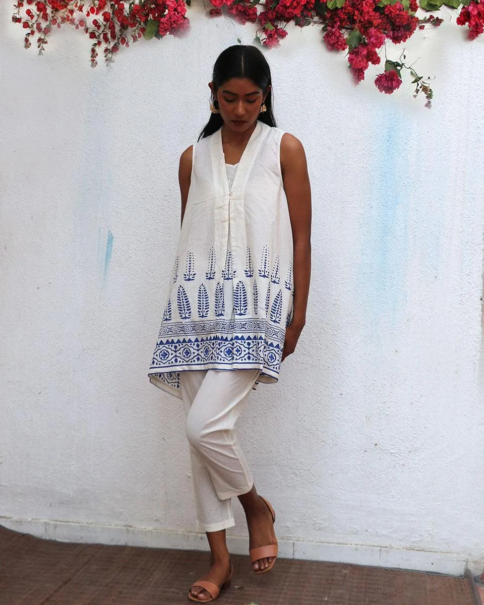 Helena Blockprinted Cotton Top - BGVL