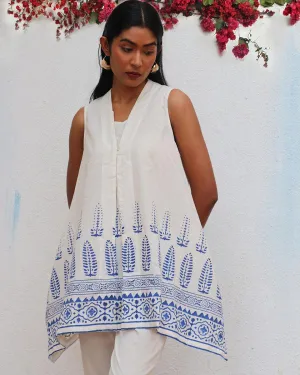 Helena Blockprinted Cotton Top - BGVL