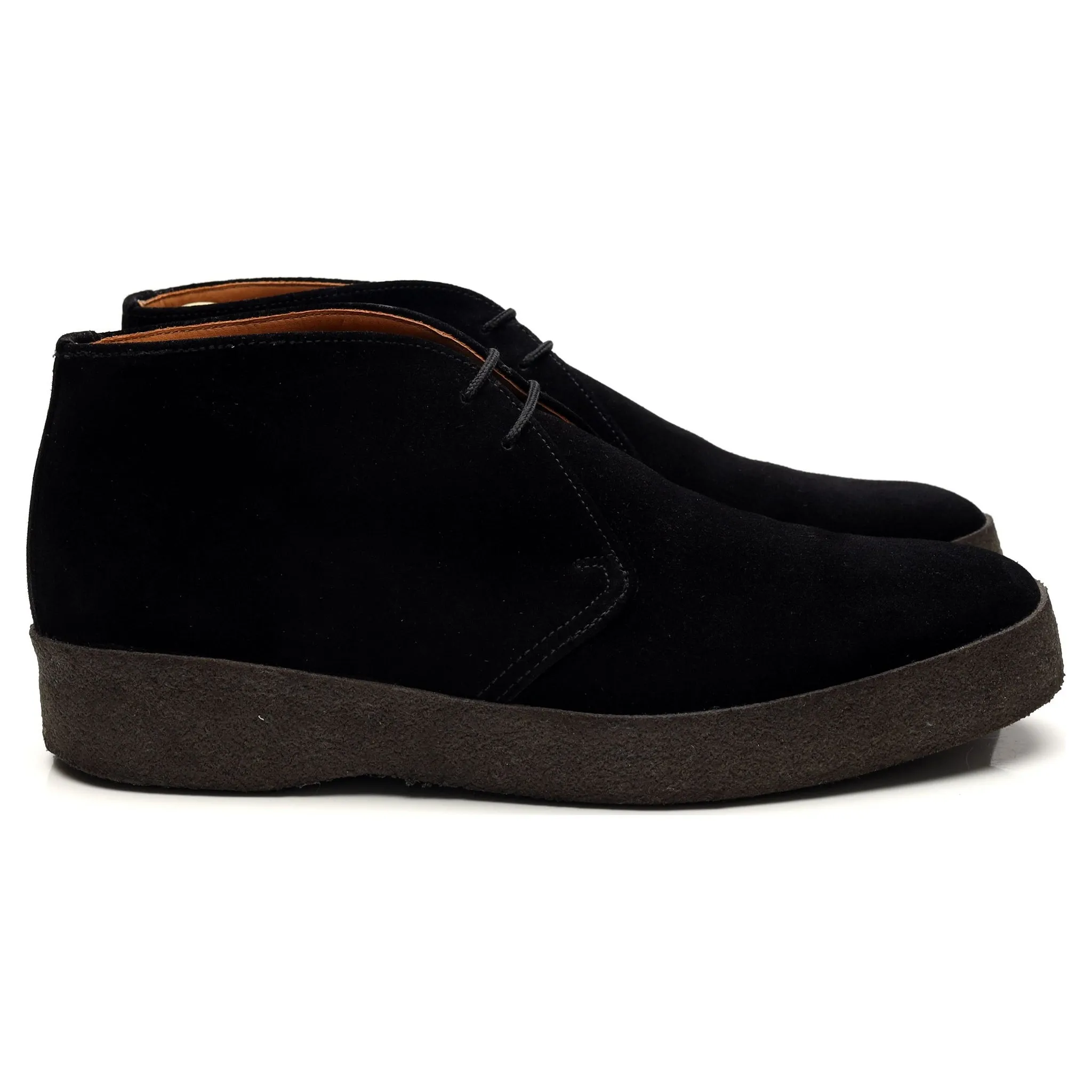 'Hi Top' Black Suede Chukka Boot UK 8 F