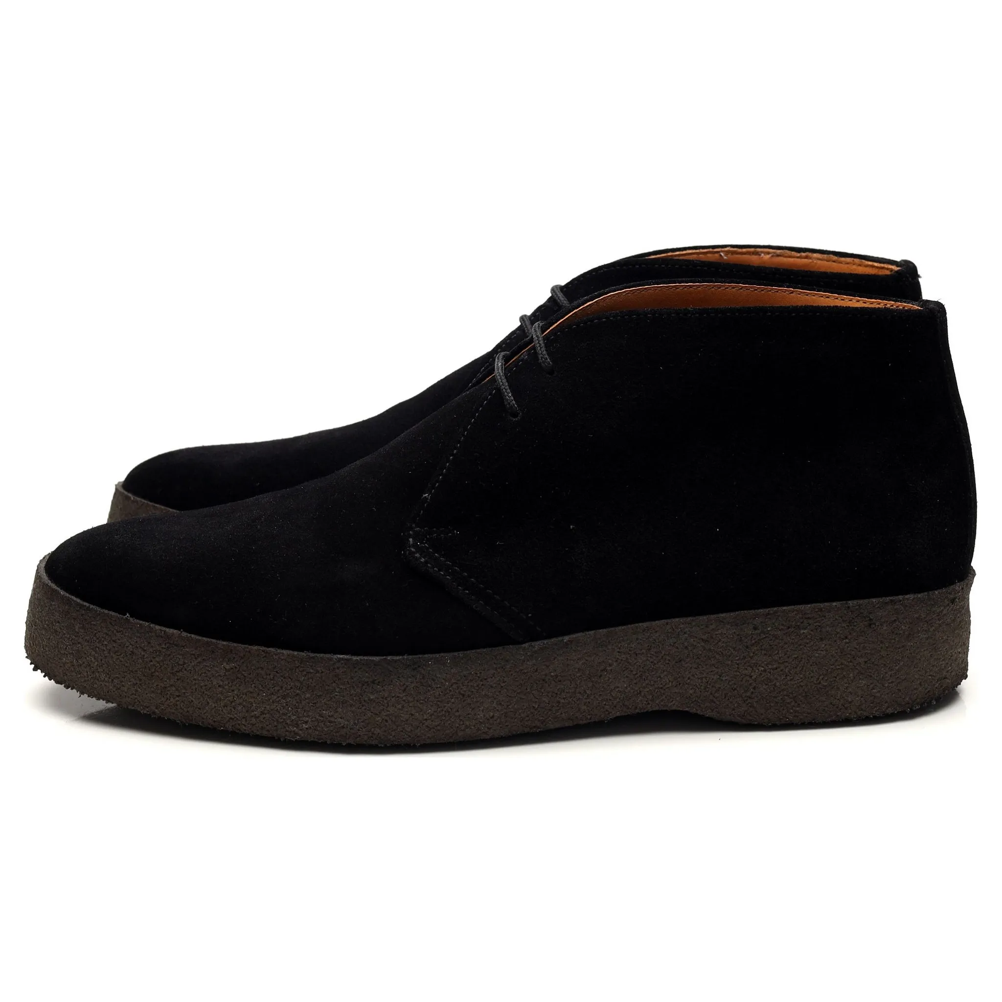 'Hi Top' Black Suede Chukka Boot UK 8 F