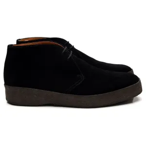 'Hi Top' Black Suede Chukka Boot UK 8 F
