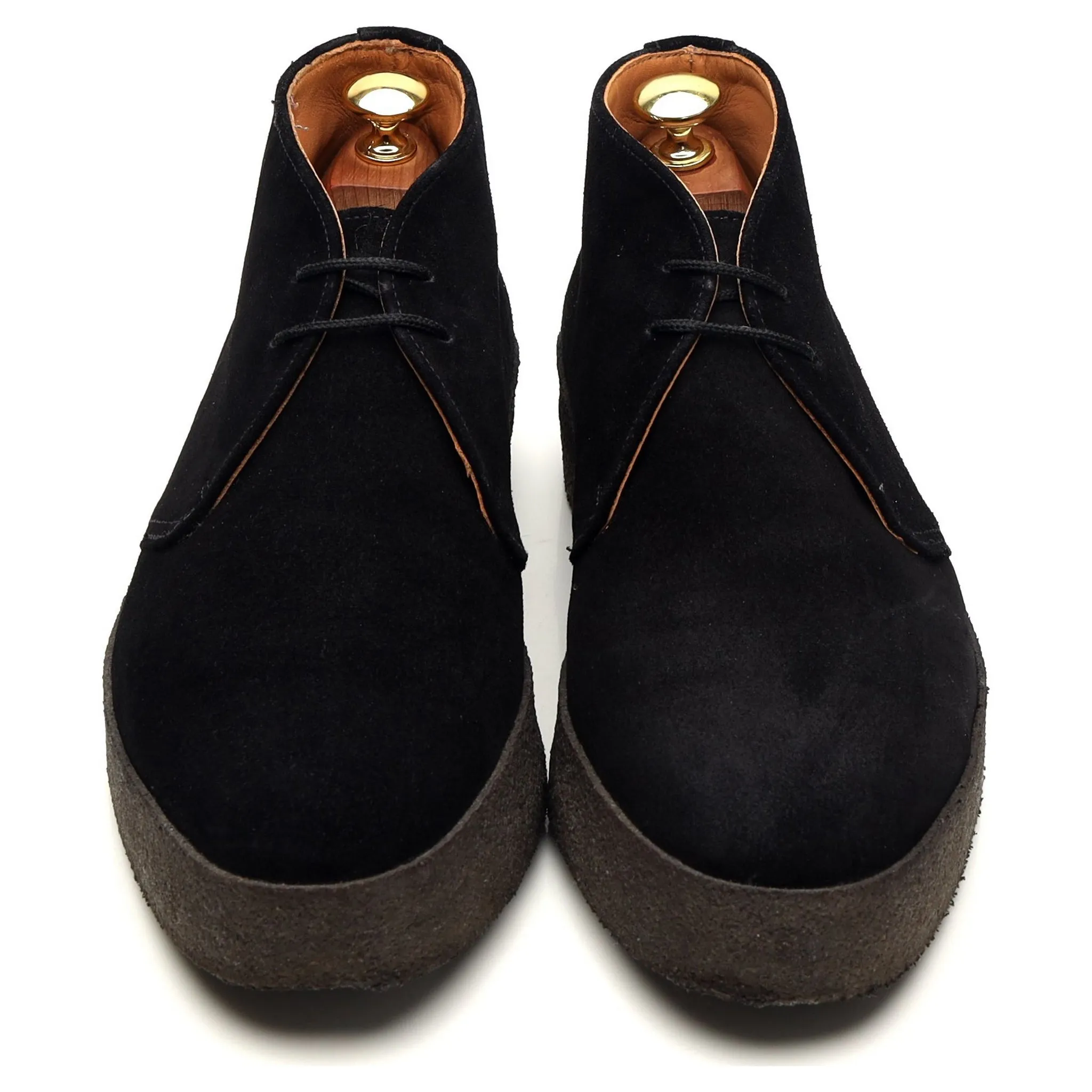 'Hi Top' Black Suede Chukka Boot UK 8 F