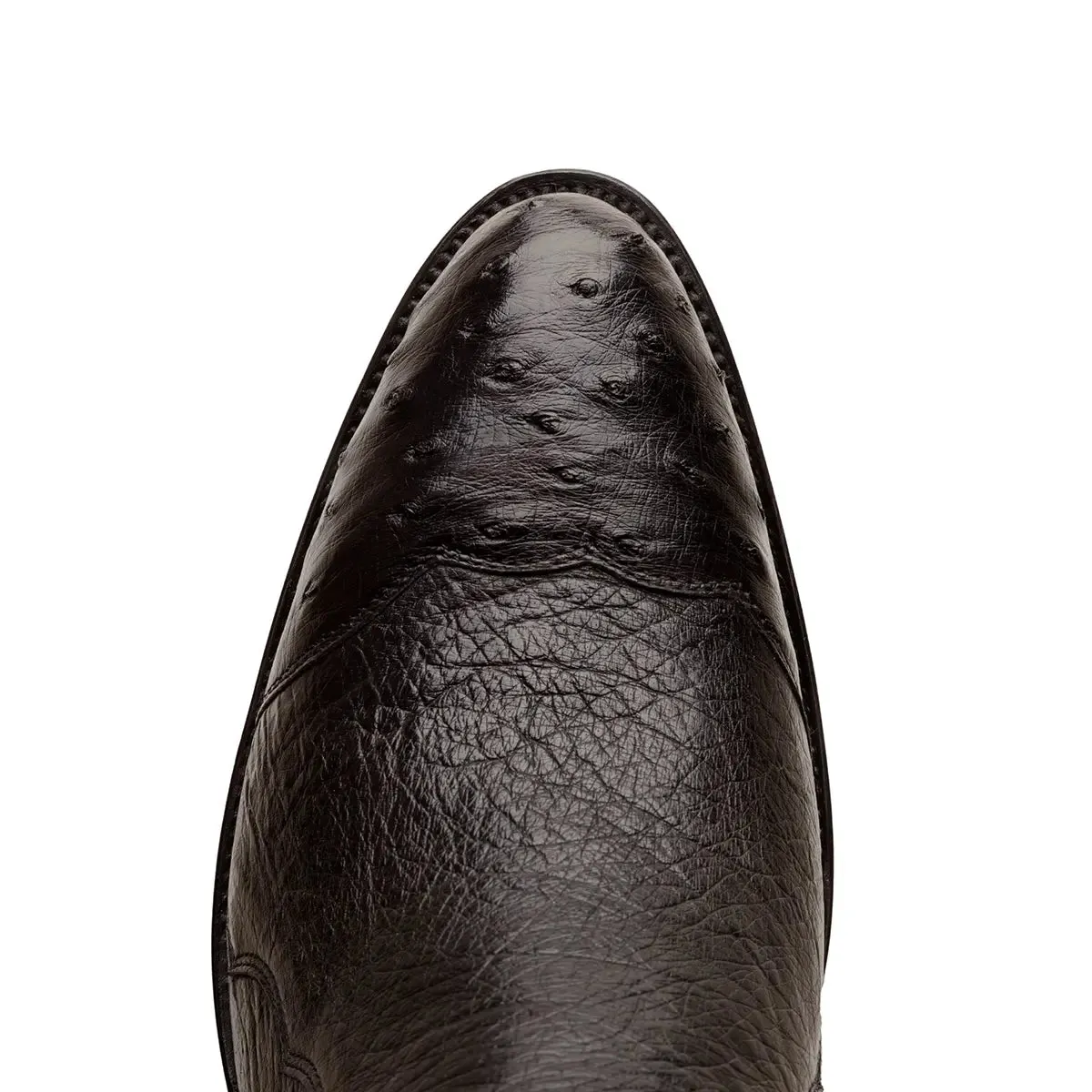 Hidalgo 4 Piece Ostrich Classic Western Boot - Black