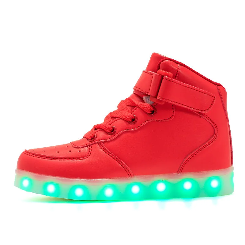 High-Top Charging Luminous Shoes for Children : Light Up Their World