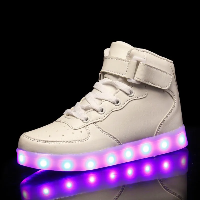 High-Top Charging Luminous Shoes for Children : Light Up Their World