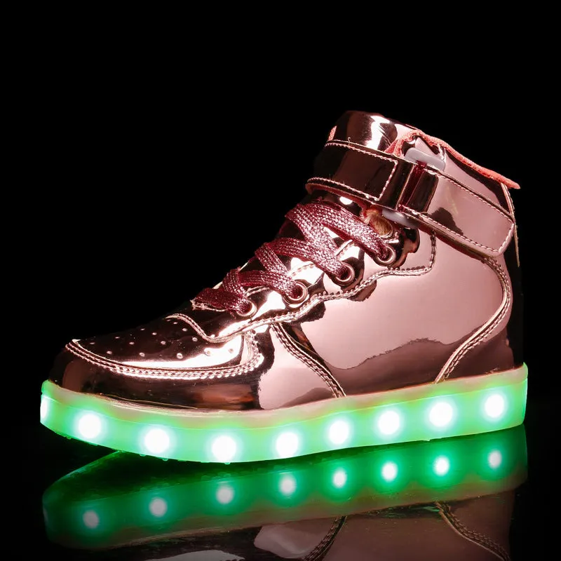 High-Top Charging Luminous Shoes for Children : Light Up Their World