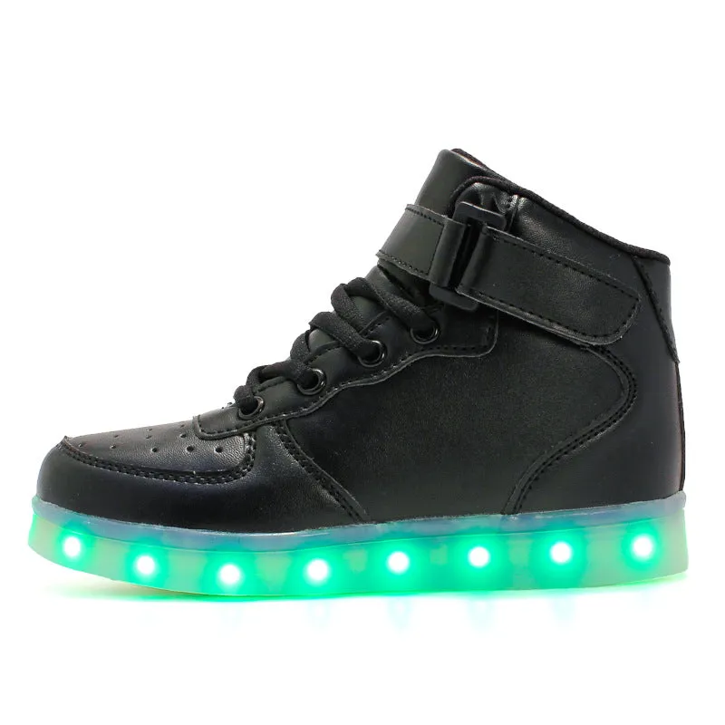 High-Top Charging Luminous Shoes for Children : Light Up Their World