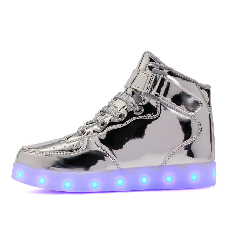 High-Top Charging Luminous Shoes for Children : Light Up Their World