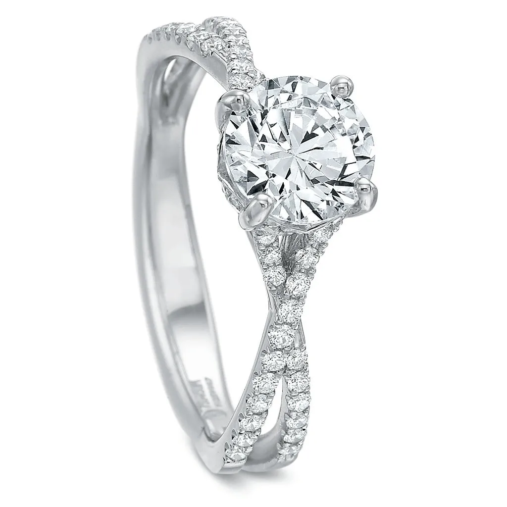 HS Exclusive 'Twist' Engagement Ring Setting