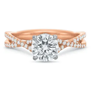 HS Exclusive 'Twist' Engagement Ring Setting