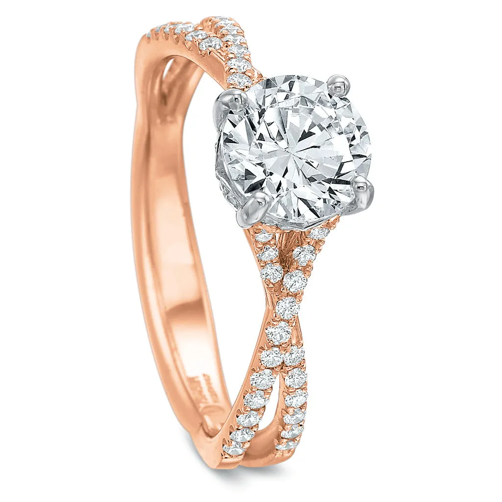 HS Exclusive 'Twist' Engagement Ring Setting