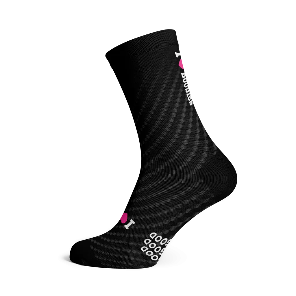 I Love Boobies Carbon Socks