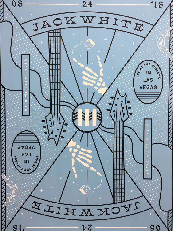 Jack White Ace of Clubs Poster Matthew Jacobson  August 24, 2018, Las Vegas