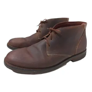 Johnston &amp; Murphy Leather Chukka Boot Shoe Mens 11.5 Brown Lace Up