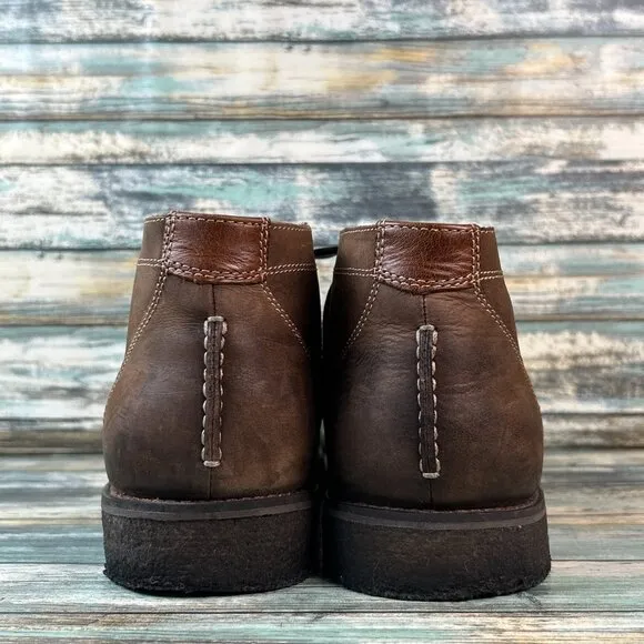 Johnston &amp; Murphy Mens 10M Chukka Boot Lace Up Fashion Dress Workwear Comfort