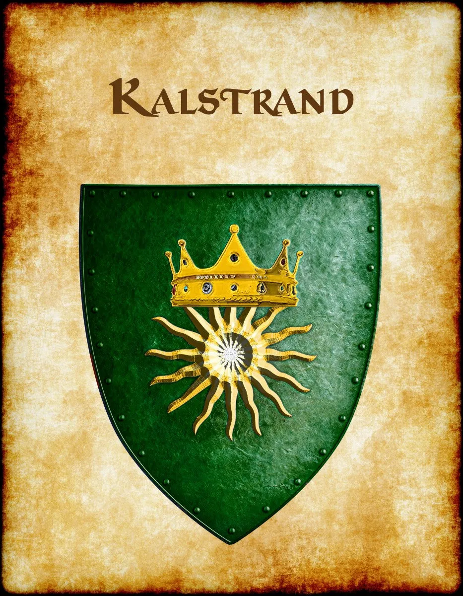 Kalstrand Heraldry of Greyhawk Anna Meyer Cartography Canvas Art Print
